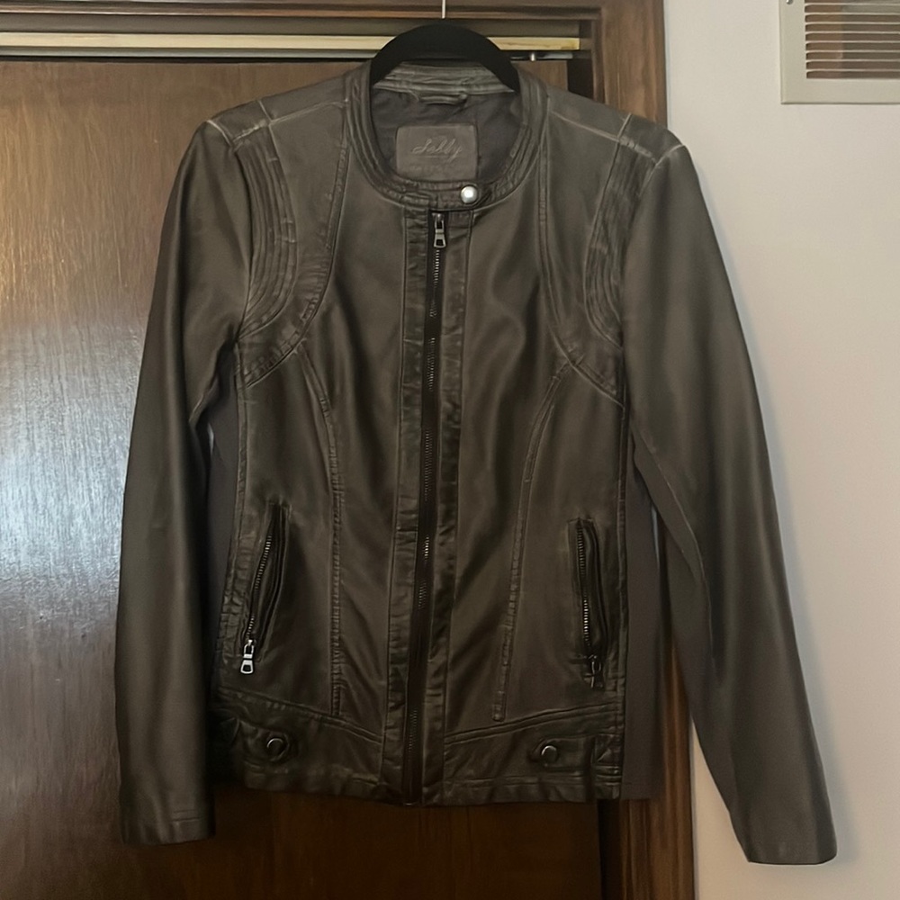 Faux leather jacket